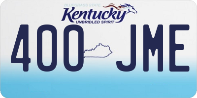 KY license plate 400JME