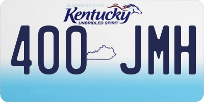 KY license plate 400JMH