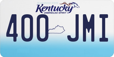 KY license plate 400JMI