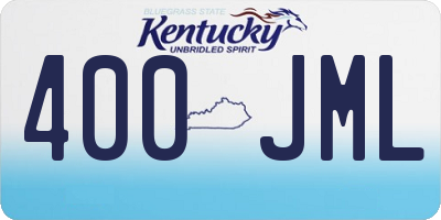 KY license plate 400JML