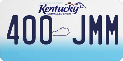 KY license plate 400JMM