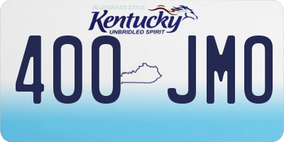 KY license plate 400JMO