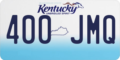 KY license plate 400JMQ