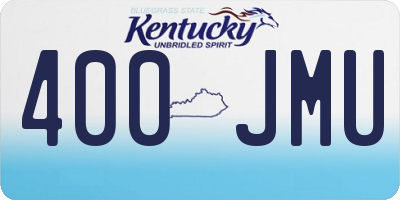 KY license plate 400JMU