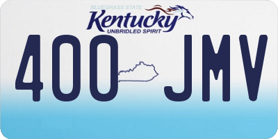 KY license plate 400JMV