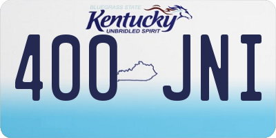 KY license plate 400JNI