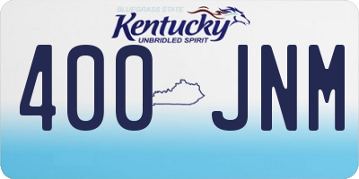 KY license plate 400JNM