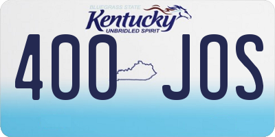 KY license plate 400JOS