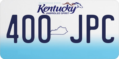 KY license plate 400JPC