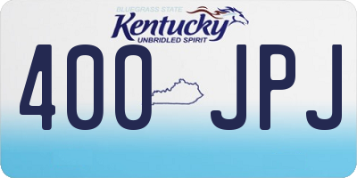 KY license plate 400JPJ