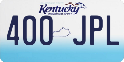 KY license plate 400JPL