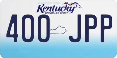 KY license plate 400JPP