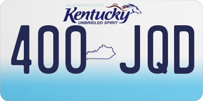 KY license plate 400JQD