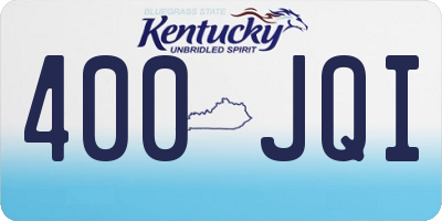 KY license plate 400JQI
