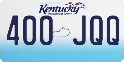 KY license plate 400JQQ