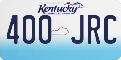 KY license plate 400JRC