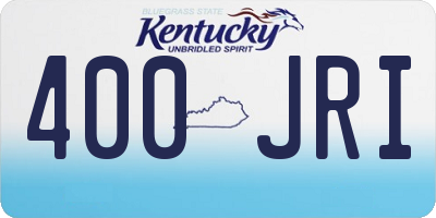 KY license plate 400JRI