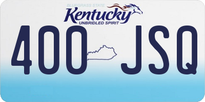 KY license plate 400JSQ