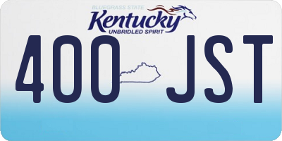 KY license plate 400JST
