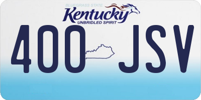 KY license plate 400JSV