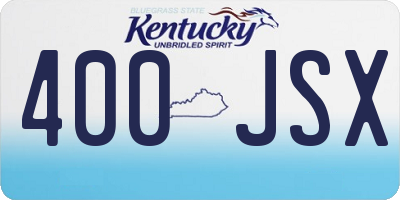 KY license plate 400JSX