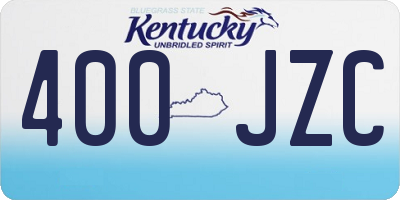KY license plate 400JZC