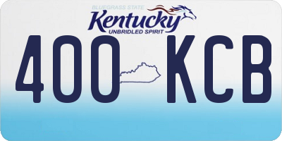 KY license plate 400KCB