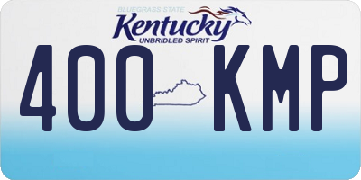 KY license plate 400KMP