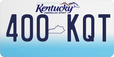 KY license plate 400KQT