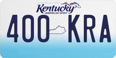 KY license plate 400KRA