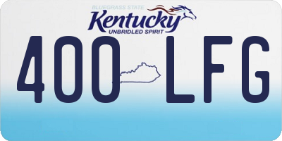 KY license plate 400LFG