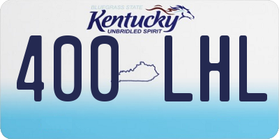 KY license plate 400LHL