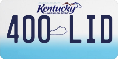KY license plate 400LID