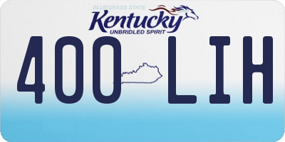 KY license plate 400LIH