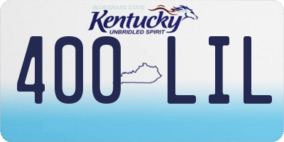 KY license plate 400LIL