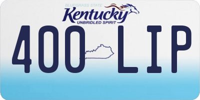 KY license plate 400LIP