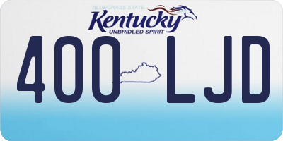KY license plate 400LJD
