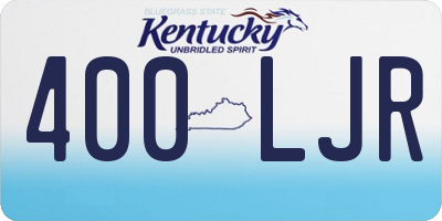 KY license plate 400LJR