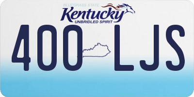 KY license plate 400LJS