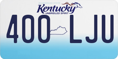KY license plate 400LJU