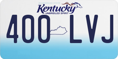 KY license plate 400LVJ
