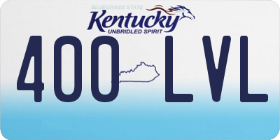 KY license plate 400LVL