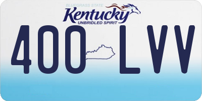 KY license plate 400LVV
