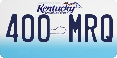 KY license plate 400MRQ
