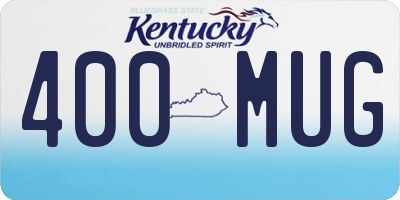 KY license plate 400MUG