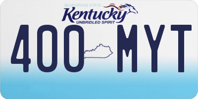 KY license plate 400MYT