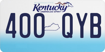 KY license plate 400QYB