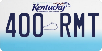 KY license plate 400RMT