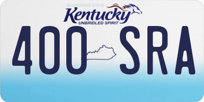 KY license plate 400SRA