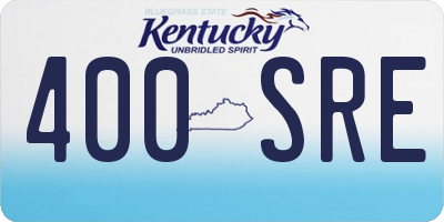 KY license plate 400SRE